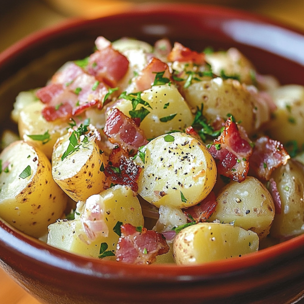 Authentic Warm German Potato Salad Recipe