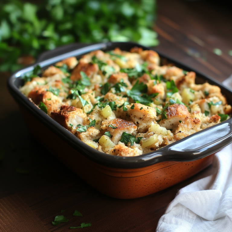 Chicken and Stuffing Casserole