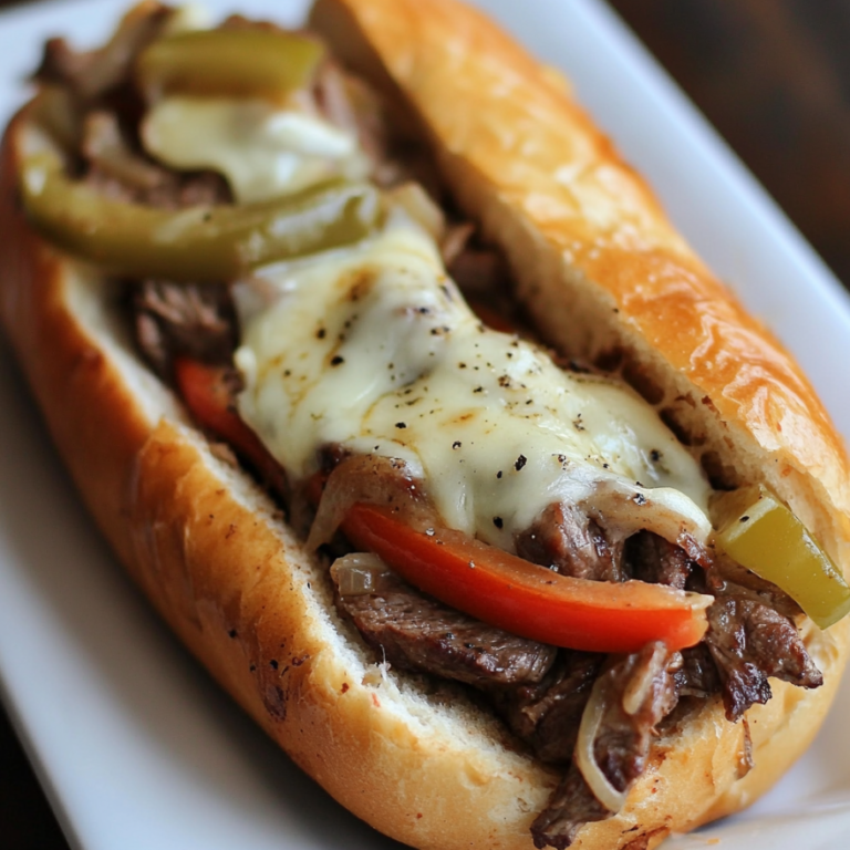 The Best Crockpot Philly Cheesesteak