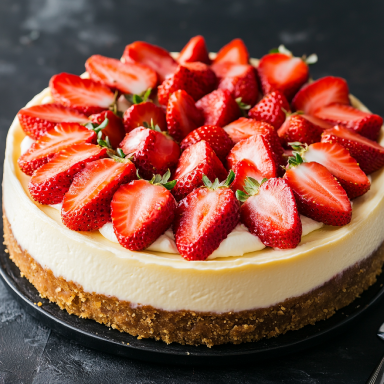 The Best Strawberry Cheesecake Easy to Make