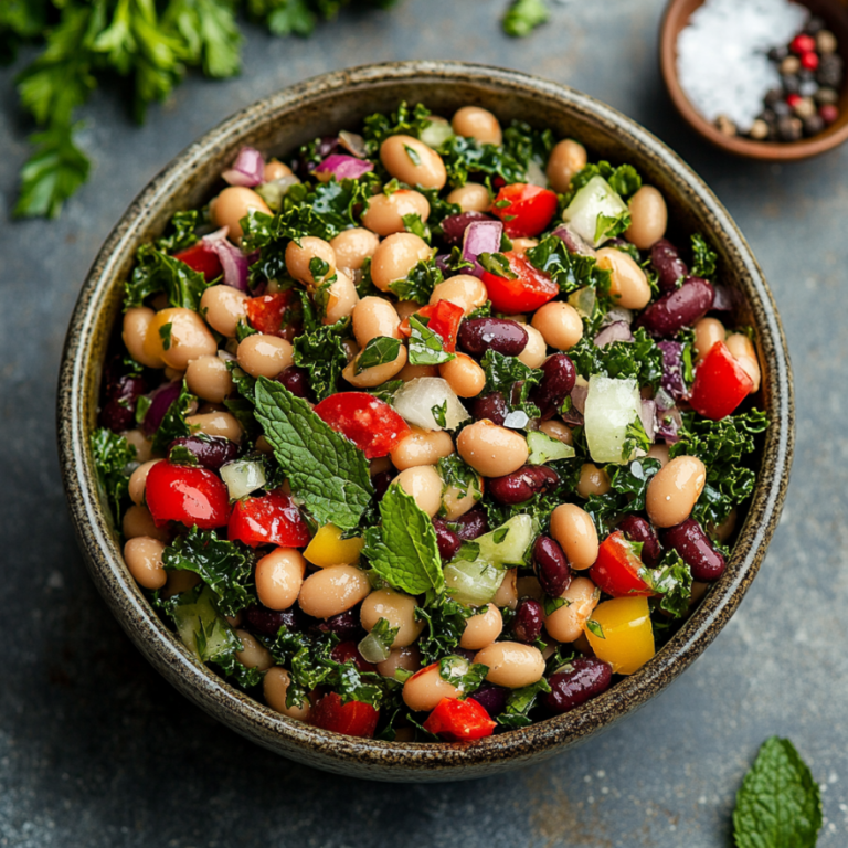 Herby Mixed Bean Salad – Cupful of Kale: A Fresh and Flavorful Mediterranean Delight