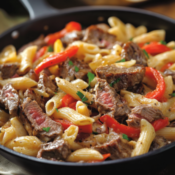 Philly Cheese Steak Pasta